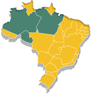 Confira no mapa onde a TCD está presente.